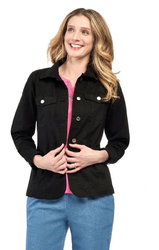 Women's Button Front Brushed Twill Jacket