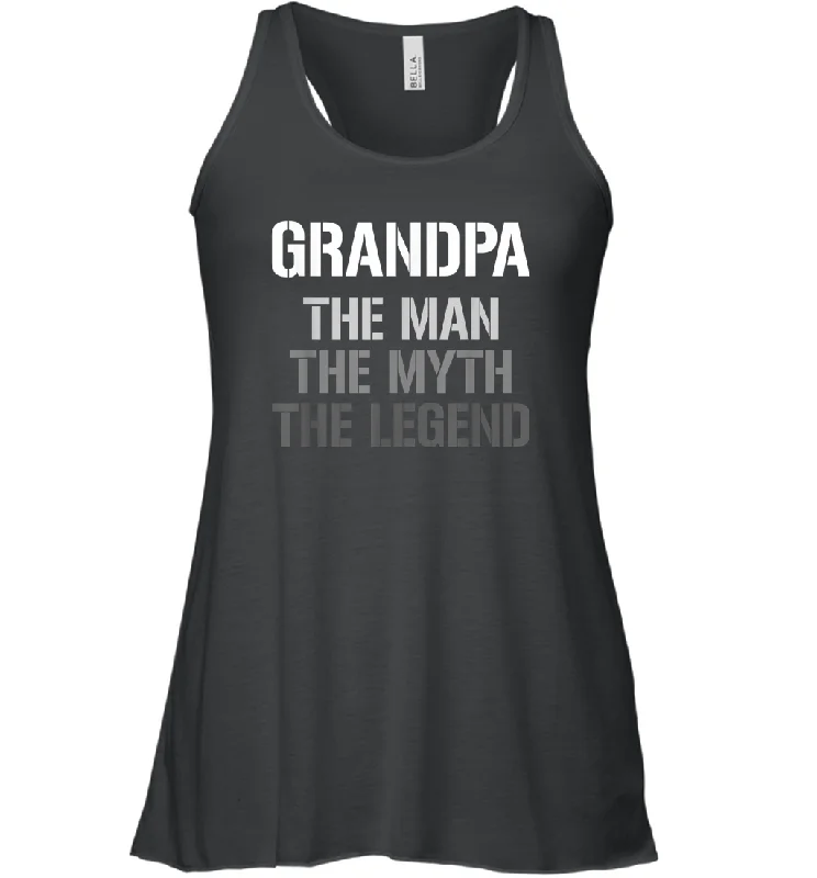 Papa the man, the myth, the legend gift Women Racerback Tank