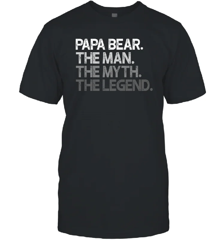 Papa the man, the myth, the legend Men Cotton T-Shirt