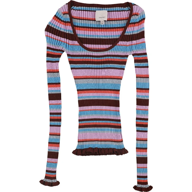 Cinq A Sept Womens Striped Pullover Sweater, Multicoloured, X-Small