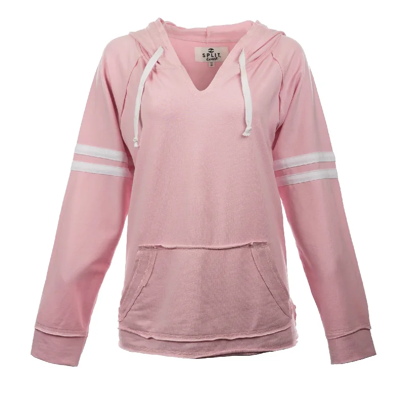 Split Coast Ladies Raw Edge Pullover